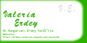 valeria erdey business card